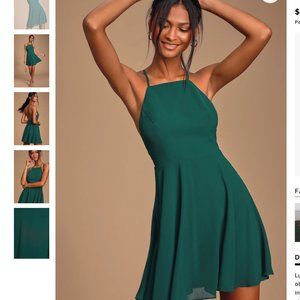 Backless Chiffon Dress